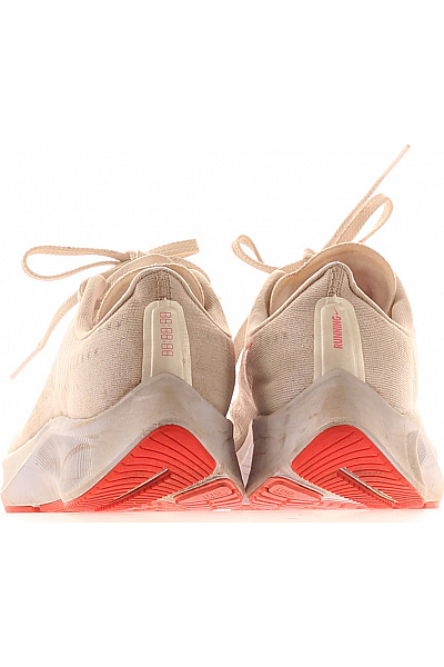 Nike béžové textilní běžecké tenisky šněrovací s růžovým logem Vel. 38 | Nike | obrázek 4