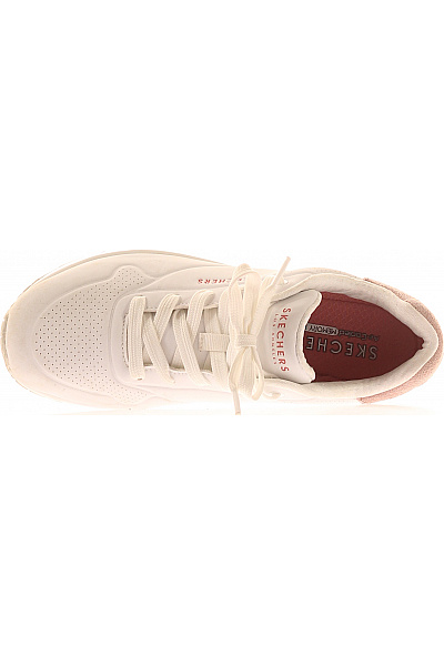 SKECHERS Dámské tenisky bílé růžové semišové šněrovací volnočasové Vel. 38.5 | SKECHERS | obrázek 2
