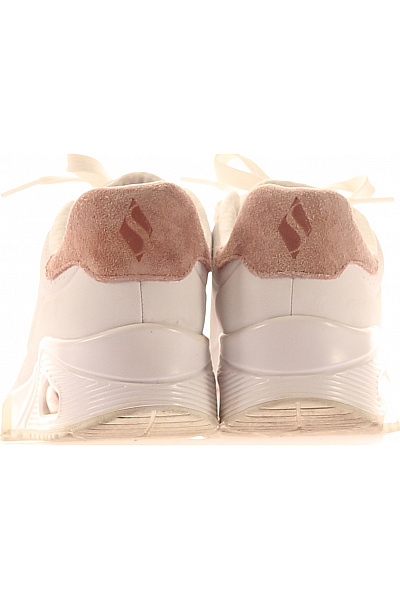 SKECHERS Dámské tenisky bílé růžové semišové šněrovací volnočasové Vel. 38.5 | SKECHERS | obrázek 4