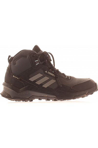 ADIDAS černé Kotníkové Nepromokavé Trekingové Boty Velikost 38.5