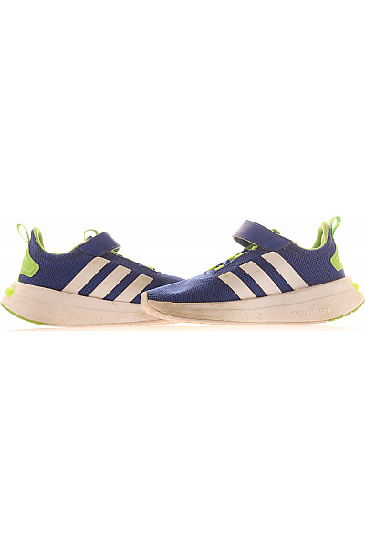 ADIDAS Dětské modré tenisky s páskem na suchý zip Velikost 35 | ADIDAS | obrázek 5