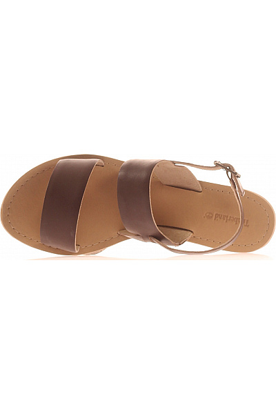 Timberland Dámské kožené sandály hnědé volnočasové letní s páskem | Timberland | obrázek 2