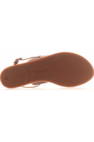Timberland Dámské kožené sandály hnědé volnočasové letní s páskem | Timberland | obrázek 3