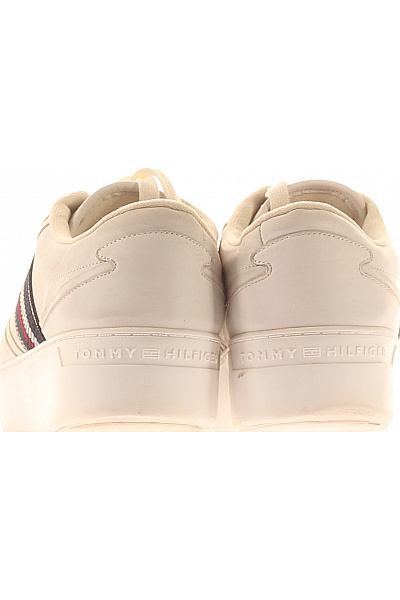 TOMMY HILFIGER dámské kožené tenisky béžové volnočasové Velikost EU 39 | TOMMY HILFIGER | obrázek 4