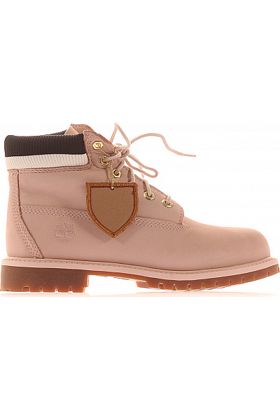 Timberland Růžové Kotníkové šněrovací Boty Pro Dívky Velikost 35