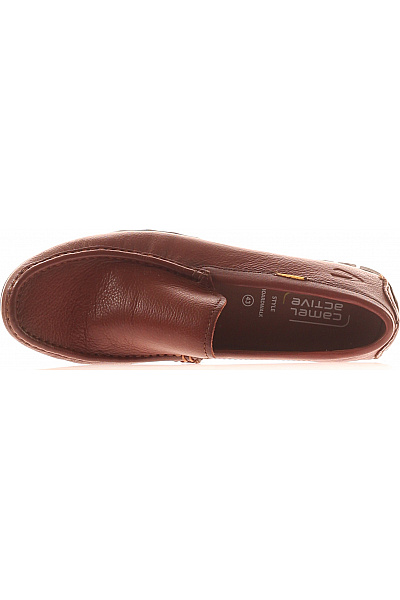 camel active Pánské hnědé kožené mokasíny volnočasové nazouvací Vel. 43 | camel active | obrázek 2