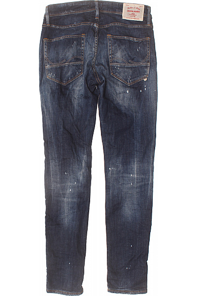 JACK & JONES Pánské džíny modré strečové seprané s dírami Velikost EU 32/34 | JACK & JONES | obrázek 2