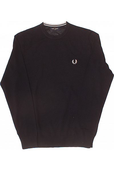 FRED PERRY Pánský černý vlněný svetr přes hlavu Velikost S | FRED PERRY | obrázek 2