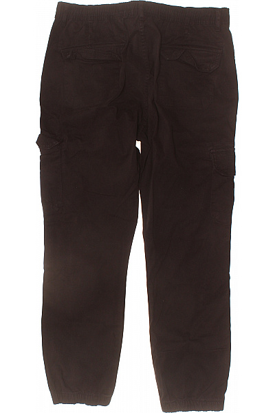 Pánské cargo kalhoty bavlněné volnočasové hnědé s kapsami Vel. 34 | Unimoda | obrázek 3