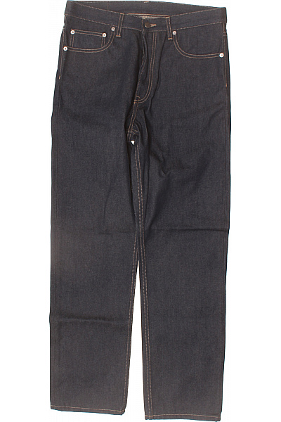 DR.DENIM Pánské Džíny Rovné Tmavě Modré Bavlněné Klasické Vel. 32/32
