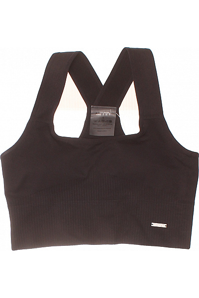 aimn černá bezešvá sportovní podprsenka crop top s překříženými ramínky Vel. EU S | aimn | obrázek 2