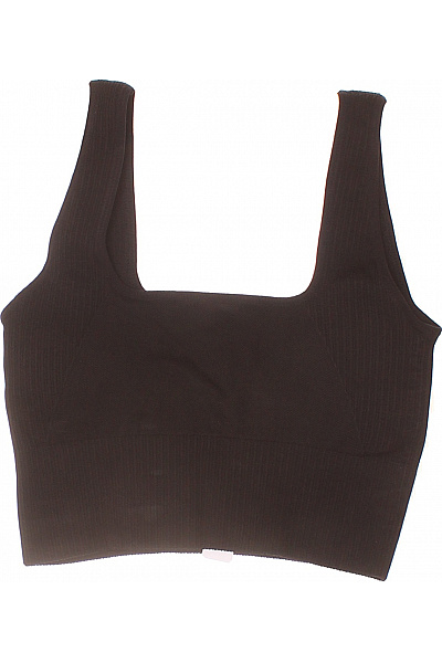 BORN Dámská černá Bezešvá Sportovní Podprsenka Crop Top Velikost EU S