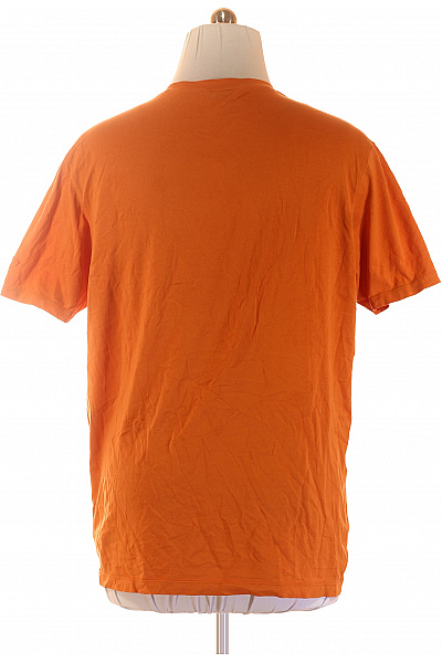 paul&shark Pánské tričko s krátkým rukávem oranžové jednobarevné basic Vel. XL | paul&shark | obrázek 3