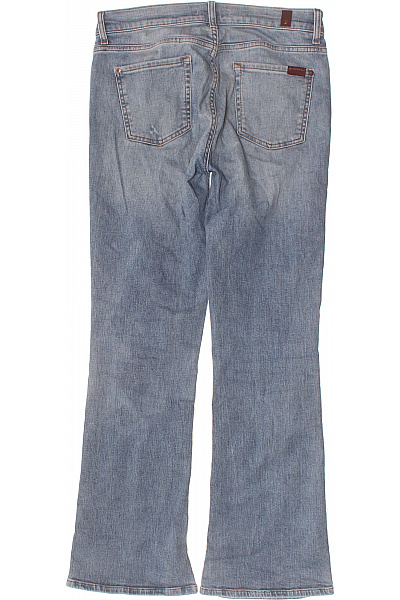 7 for all mankind Dámské modré strečové džíny zvonové s dírami Velikost EU 30 | 7 for all mankind | obrázek 2