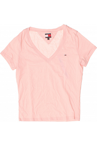 TOMMY HILFIGER růžové tričko s krátkým rukávem basic Vel. EU L | TOMMY HILFIGER | obrázek 2