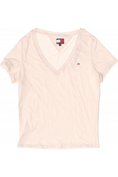 TOMMY HILFIGER Dámské tričko s krátkým rukávem a hlubokým výstřihem basic Vel. EU L | TOMMY HILFIGER | obrázek 2