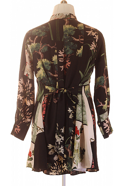 ted baker Dámské šaty s dlouhým rukávem květinové černé elegantní Vel. XXL | ted baker | obrázek 3