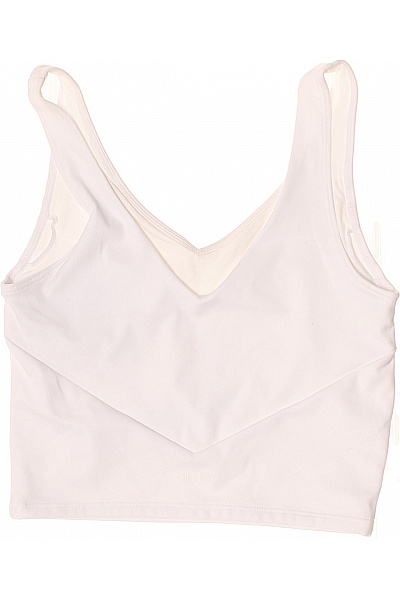 aimn dámská bílá hladká crop top podprsenka na cvičení Vel. EU XS | aimn | obrázek 3