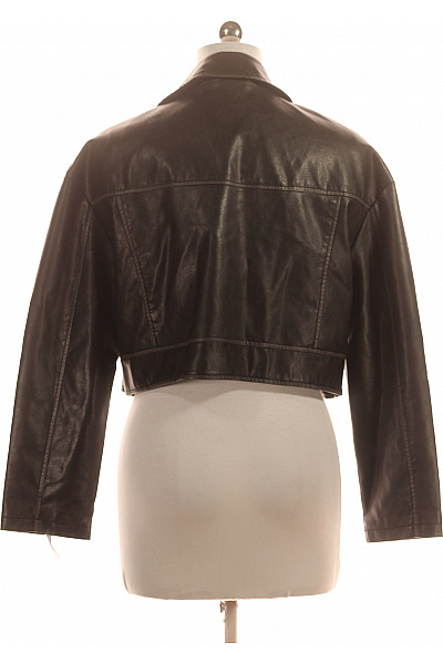 URBAN CLASSICS Dámská koženková bunda biker křivák s páskem krátká Vel. m | URBAN CLASSICS | obrázek 3