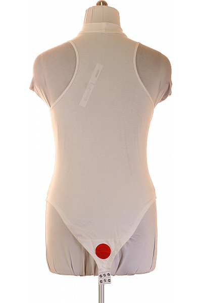 Dámské bílé tričko bez rukávů se stojáčkem basic Velikost XL | Unimoda | obrázek 2