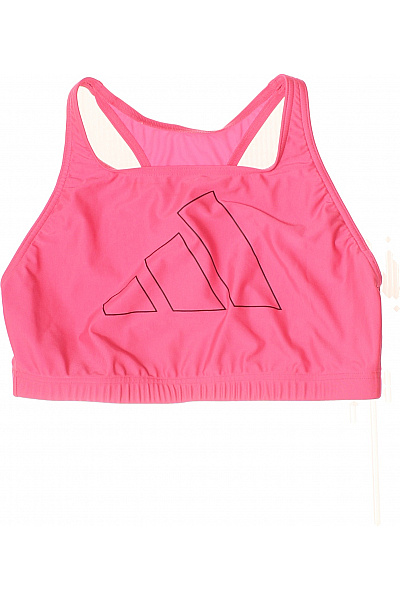 ADIDAS růžový sportovní crop top s logem na cvičení Velikost EU 42 | ADIDAS | obrázek 2