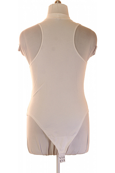 Dámské bílé tričko bez rukávů se stojáčkem basic Velikost XL | Unimoda | obrázek 2
