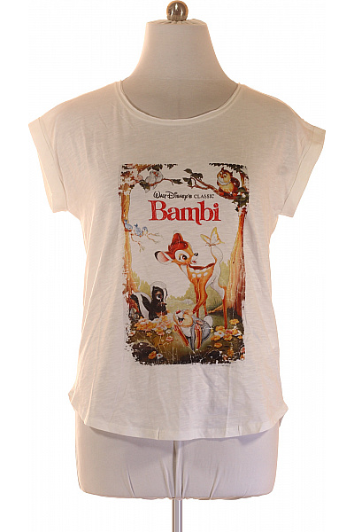 DISNEY Dámské tričko s krátkým rukávem a potiskem Bambi Velikost XL | DISNEY | obrázek 2