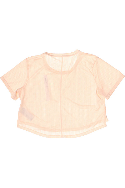 Nike růžové tričko s krátkým rukávem crop top fitness Velikost M | Nike | obrázek 3