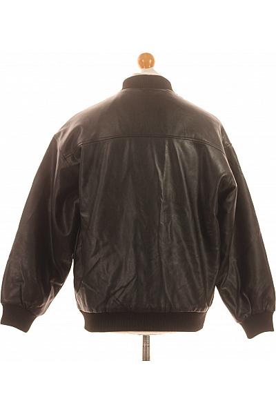 URBAN CLASSICS Pánská bomber bunda kožená černá se zipem oversize moderní Velikost M | URBAN CLASSICS | obrázek 3