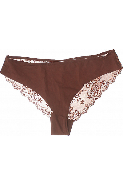 Hunkemoller Dámské Kalhotky Krajkové Hnědé Vel. EU M