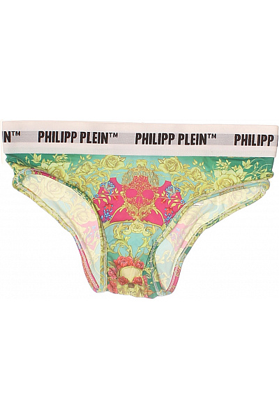 PHILLIP PLEIN dámské kalhotky s potiskem lebek a květin Velikost EU S | PHILLIP PLEIN | obrázek 2