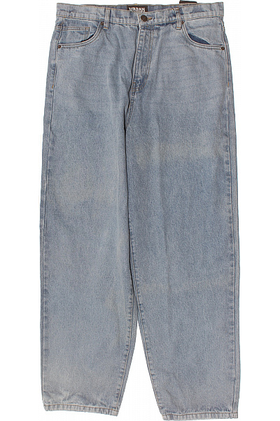 URBAN CLASSICS Dámské Modré Volné Džíny S Vysokým Pasem Vintage Velikost 36