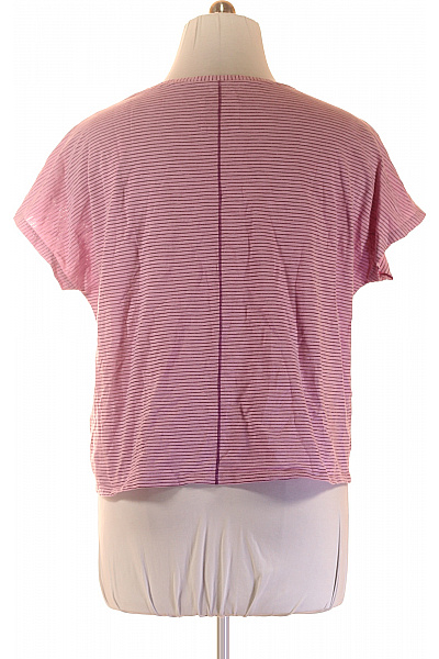 LIEBLINGSSTÜCK růžové pruhované bavlněné tričko s krátkým rukávem crop top Vel. EU 3XL | LIEBLINGSSTÜCK | obrázek 3