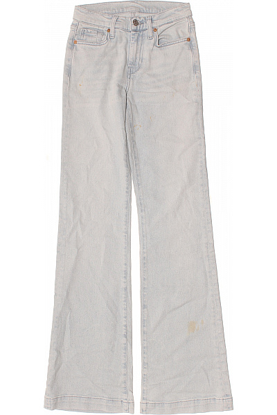 7 For All Mankind Dámské Džíny Zvonové Se širokými Nohavicemi Vintage Vel. 24