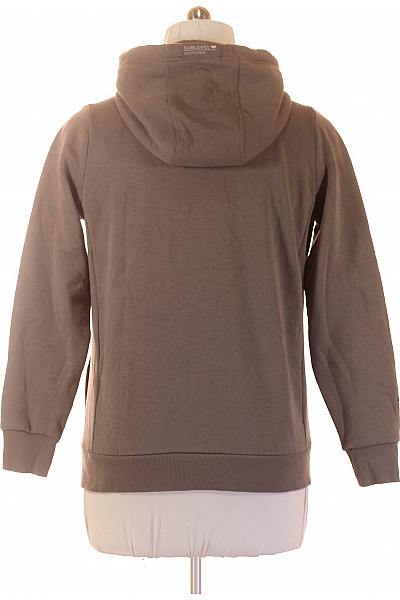 Pánská hnědá mikina s kapucí na zip Velikost XXL | Unimoda | obrázek 3