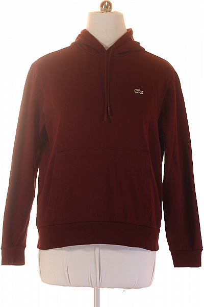 LACOSTE Pánská Mikina S Kapucí A Klokaní Kapsou Jednobarevná Vel. XL