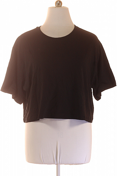 URBAN CLASSICS Dámské černé tričko s krátkým rukávem crop top basic Velikost 4XL | URBAN CLASSICS | obrázek 2