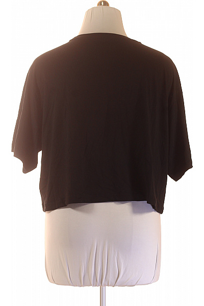 URBAN CLASSICS Dámské černé tričko s krátkým rukávem crop top basic Velikost 4XL | URBAN CLASSICS | obrázek 3