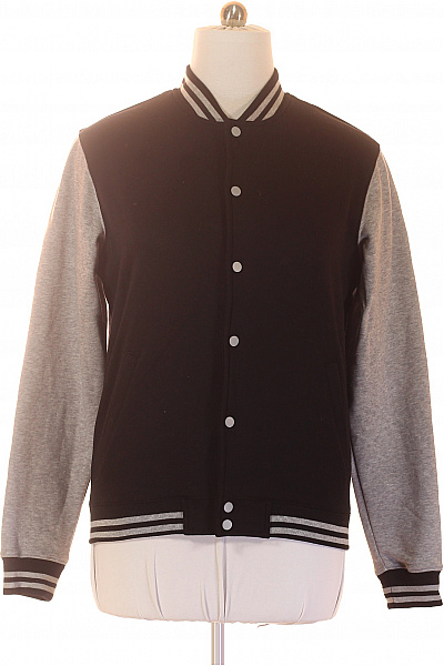 URBAN CLASSICS pánská bunda bomber varsity černá s dlouhým rukávem Velikost l | URBAN CLASSICS | obrázek 2
