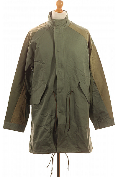 Pánská khaki parka bavlněná prodloužená outdoorová moderní Vel. L | Unimoda | obrázek 2