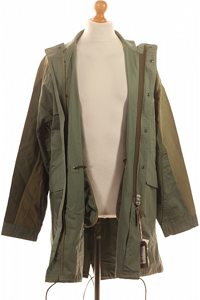 Pánská khaki parka bavlněná prodloužená outdoorová moderní Vel. L | Unimoda | obrázek 4