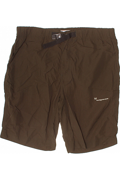 Knowledge Cotton Apparel Pánské Hnědé Kraťasy Sportovní Volnočasové S Páskem Velikost L