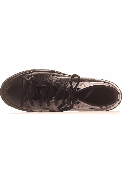 CONVERSE Dámské černé kožené kotníkové tenisky šněrovací Velikost 41 | CONVERSE | obrázek 2