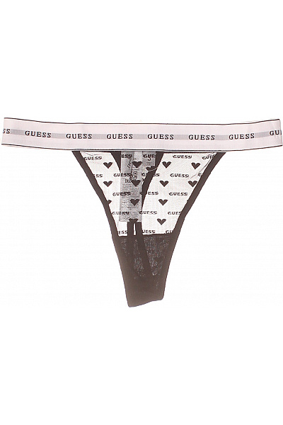 Guess dámské kalhotky černá krajka srdíčka Vel. S | Guess | obrázek 2