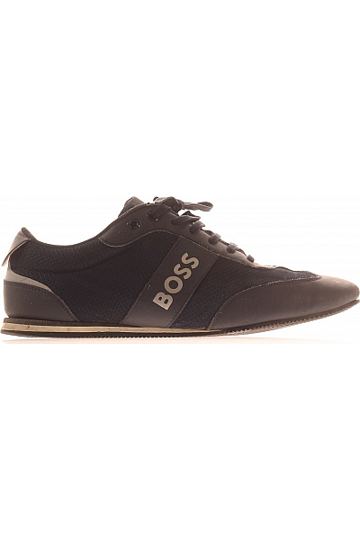 Hugo Boss Pánské Textilní Tenisky černé Volnočasové šněrovací Vel. 43