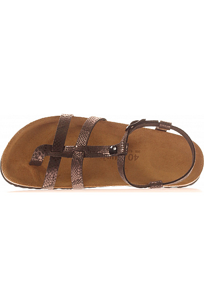 Mandel Sandals Dámské kožené sandály korkové letní s páskem Vel. 40 | Mandel Sandals | obrázek 2