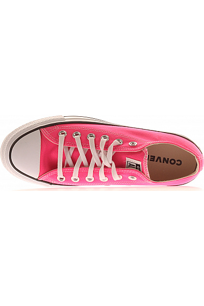 CONVERSE růžové plátěné tenisky na platformě šněrovací volnočasové | CONVERSE | obrázek 2