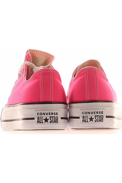 CONVERSE růžové plátěné tenisky na platformě šněrovací volnočasové | CONVERSE | obrázek 4