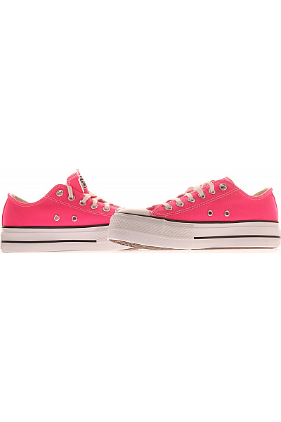 CONVERSE růžové plátěné tenisky na platformě šněrovací volnočasové | CONVERSE | obrázek 5