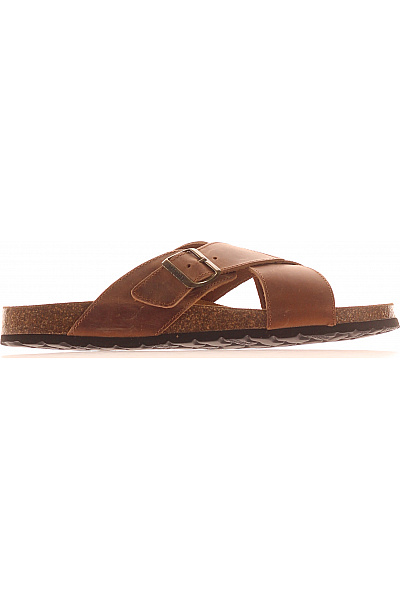 Mandel Sandals Pánské Kožené Sandály S Přezkou Volnočasové Letní Vel. 44